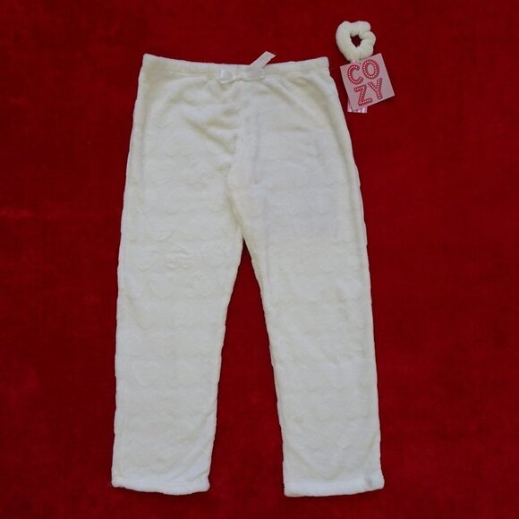 WEEKENDING Soft Fleece Lounge Pajama Pants Size XL HEARTS - Picture 1 of 8